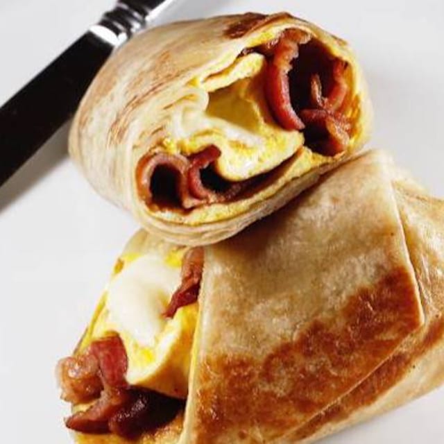 Grilled Ham & Egg Burrito.