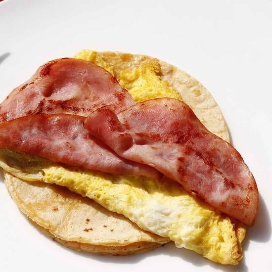 Grilled Ham and Egg Burrito.